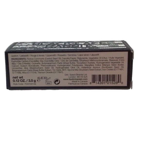 Lipstick Queen Long-Wearing Lipstick, Black Lace Rabbit (NWT) - Picture 6 of 6